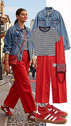 Keeping Bold Red Denim Bright and Clean