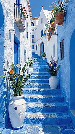 Planning Trips to Historic Mountain Towns with Colored Stairs