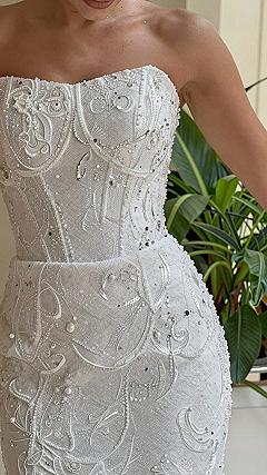 Maintaining Beaded Sweetheart Gowns for Long Events