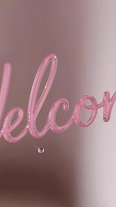Styling Pink Neon Sign Typography 4K Wallpapers