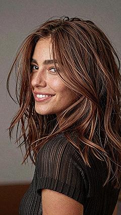 Maintaining Dimensional Chestnut Tones with Layered Ends