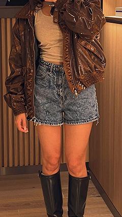 Styling Brown Long Boots with Statement Bomber Jackets