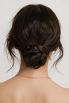 Effortless Bridal Updo: Romantic Braided Bun for a Dreamy Wedding Day