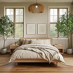 Organic Modern Bedroom: Minimalist Natural Interior Design
