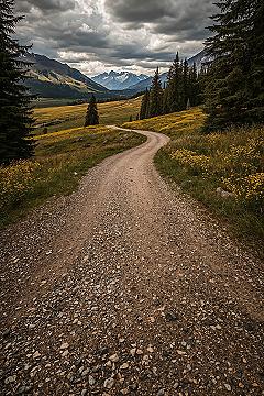 Majestic Mountain Valley Trails: Explore Peaceful Nature Scenes