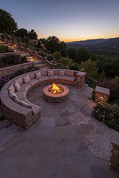 Sloped Backyard Transformation: Ultimate Fire Pit Design