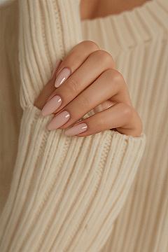 Gorgeous Milky Pink Nails: Soft Gel Manicure Trend 2024