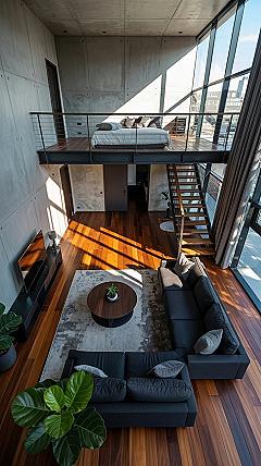 Loft Duplex: Minimalist Modern House Design with Smart Layout