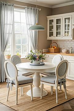 Coastal Grandmother Home Style: Light Blue & White Elegance