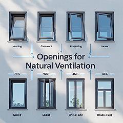 Window Types Architecture: Optimizing House Ventilation with Smart Designs