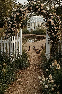 Picturesque Cottage Garden with Ducks: Your Dream House Goals
