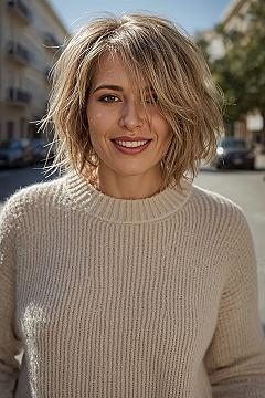Trendy Choppy Blonde Bob: Vibrant Styles for Women Over 50