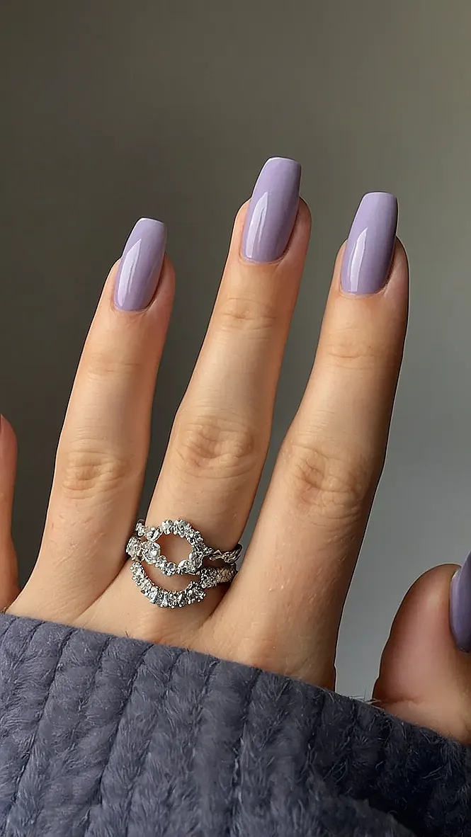 Twilight Lavender Nails