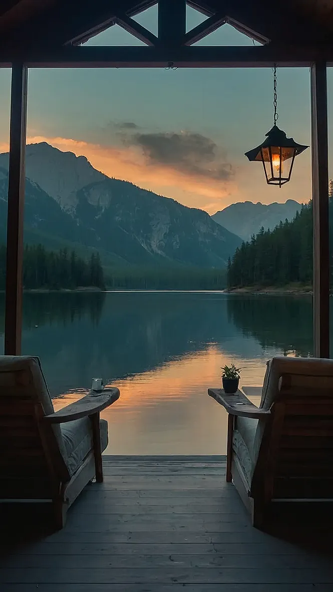 Lake Sunset Calm