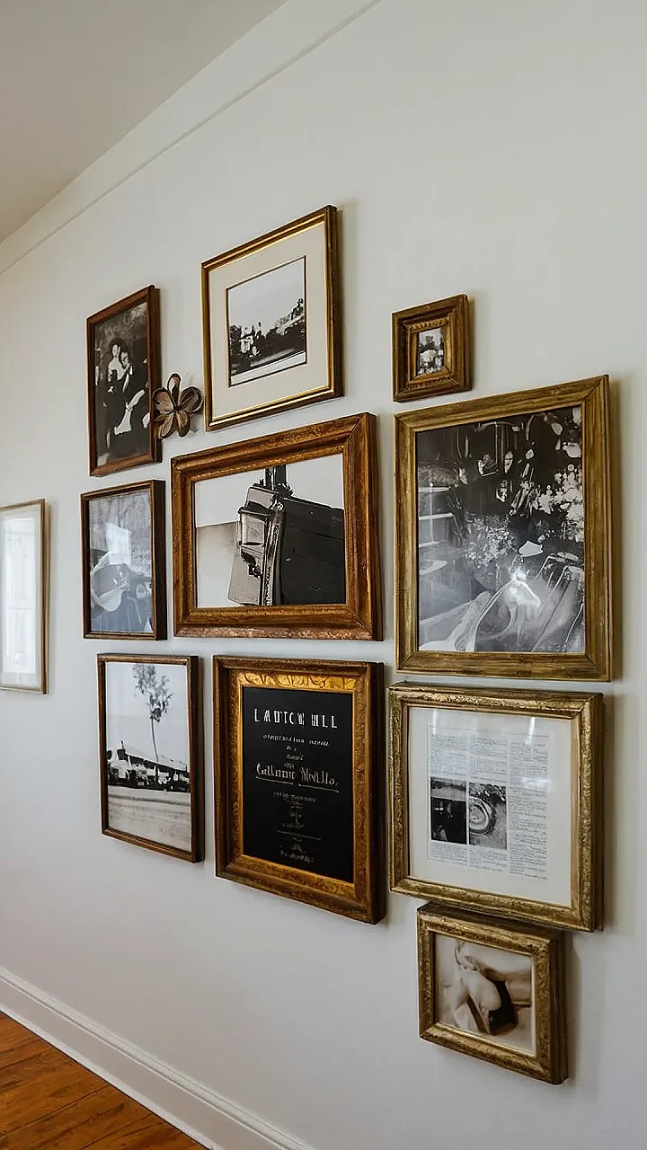 Dive Into Nostalgia: 15 Vintage Frame Gallery Wall Inspirations ...