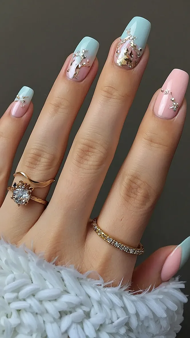 Festive Sparkle Nails