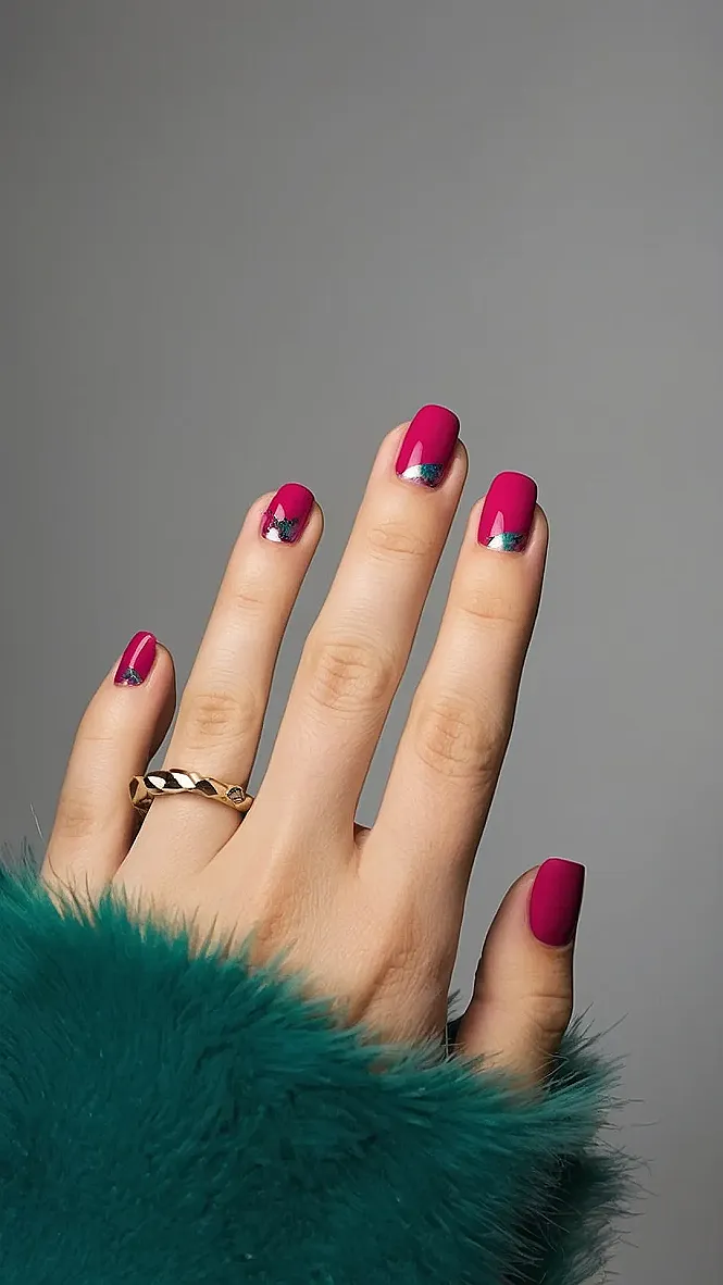 Simple Festive Nails