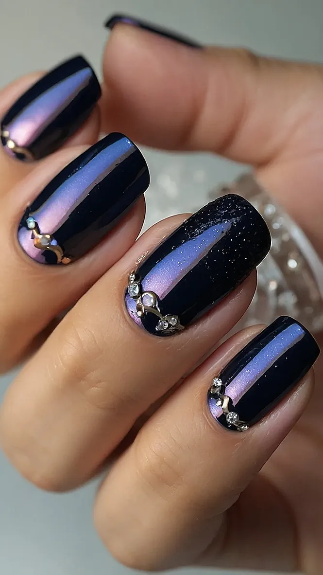 Cosmic January Nails