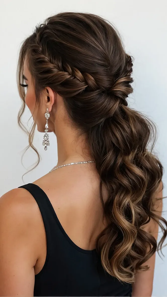 Effortless Elegance: Half Up Prom