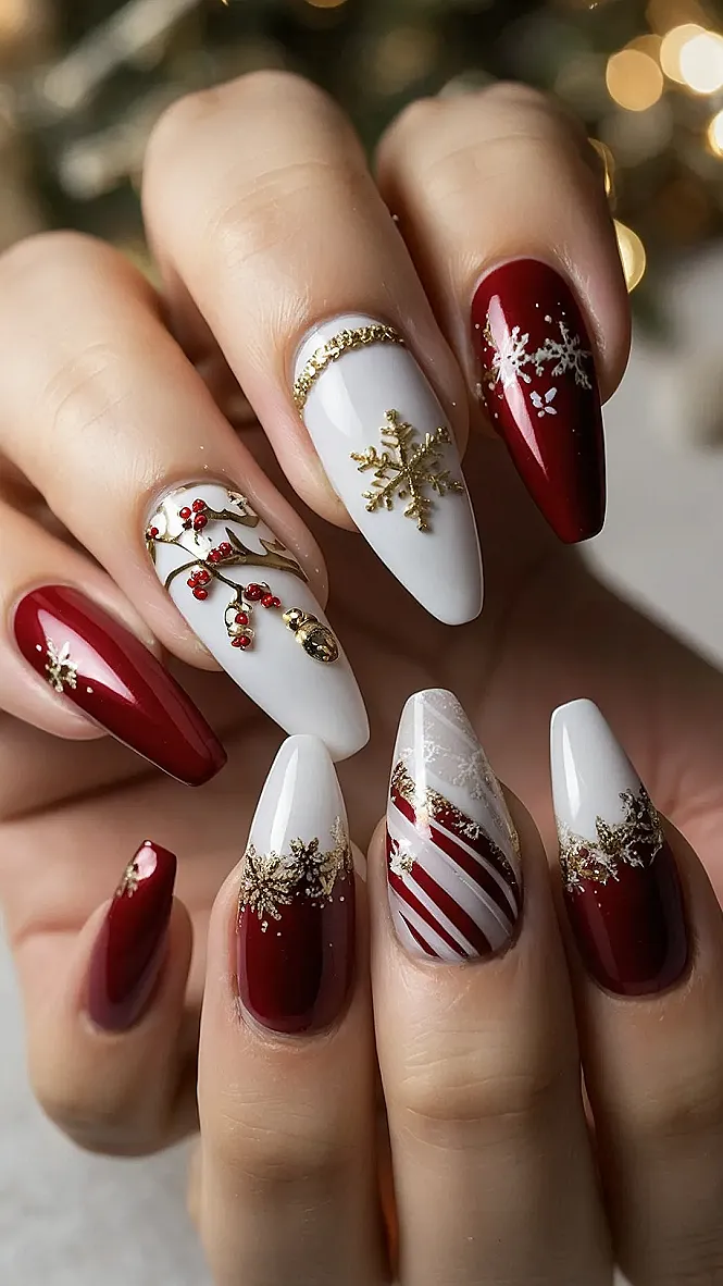 Cozy Christmas Nails
