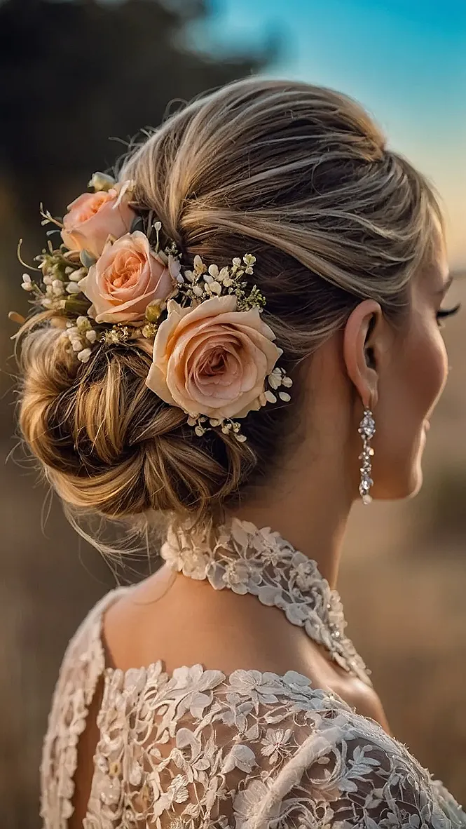 Effortless Bridal Bun