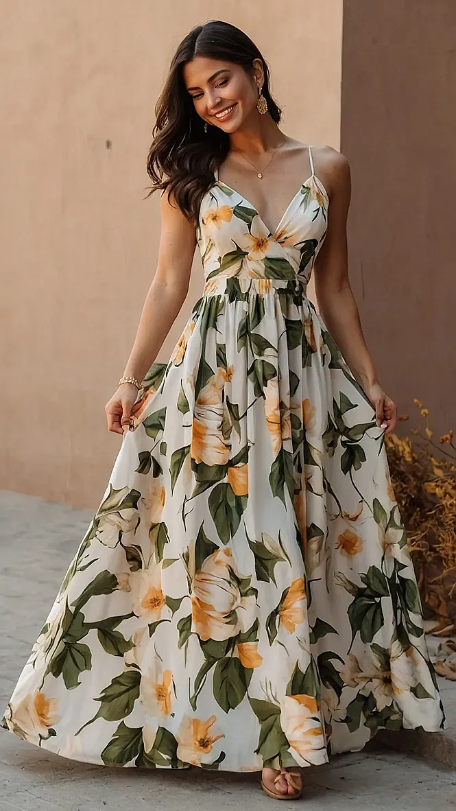 Bold and Beautiful Maxi Floral Dresses for Confident Women