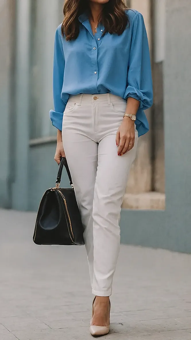 White Pants Perfect Match