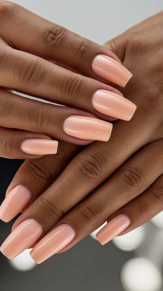 Peach Sorbet Nails