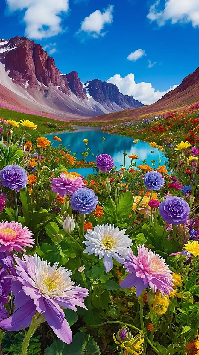 Floral Fusion Wallpaper