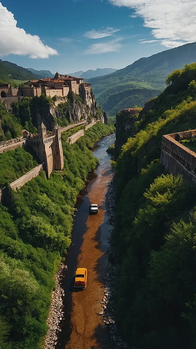 Dreamy Lavender Fields Under Vast Blue Skies