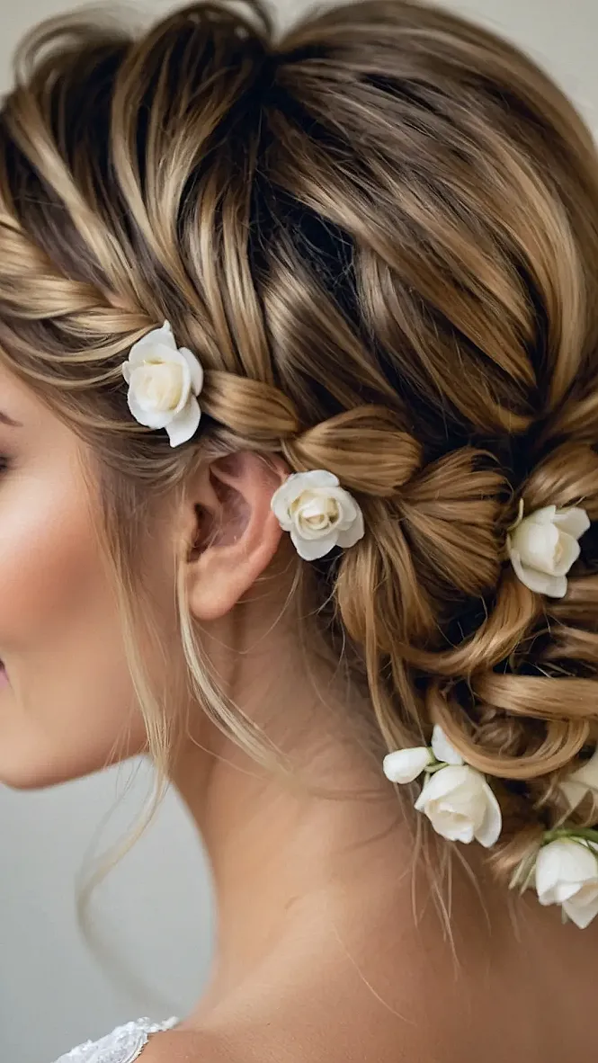Flower Power:  A Gala Hairstyle That's Blooming Beautiful!: