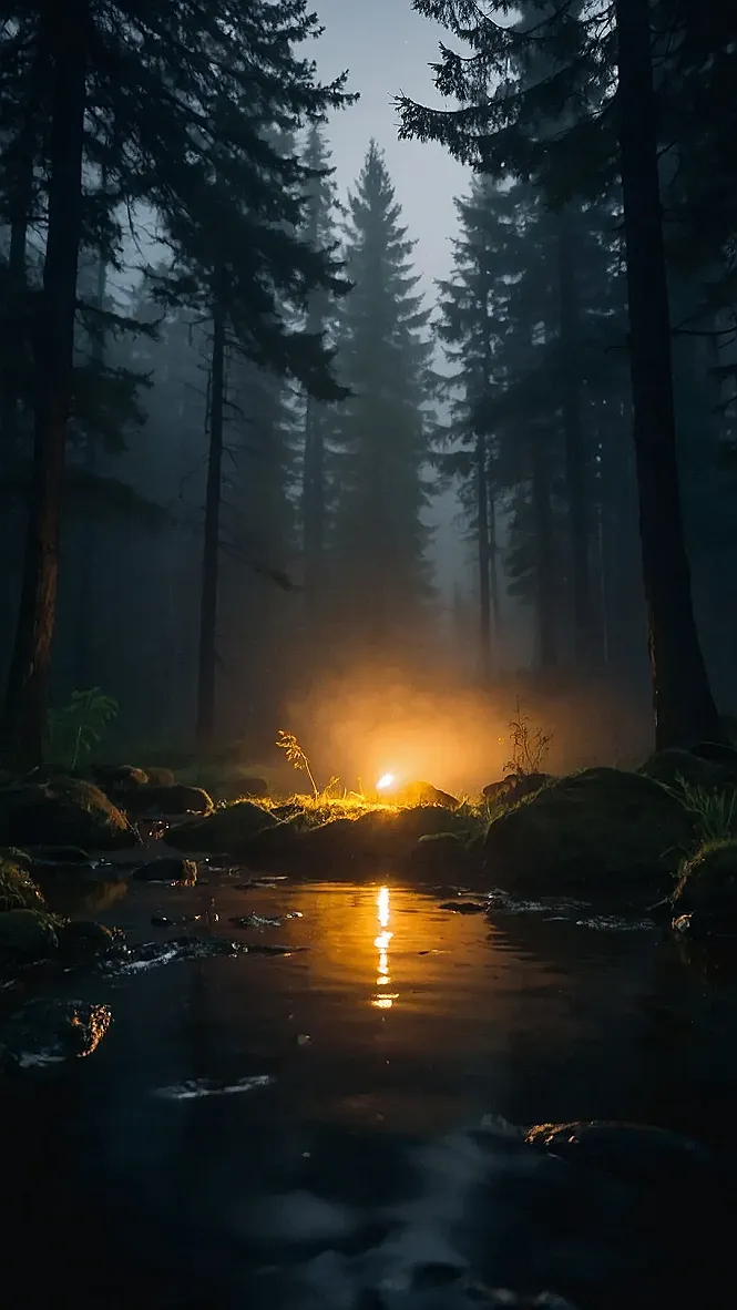 Whispering Night Woods