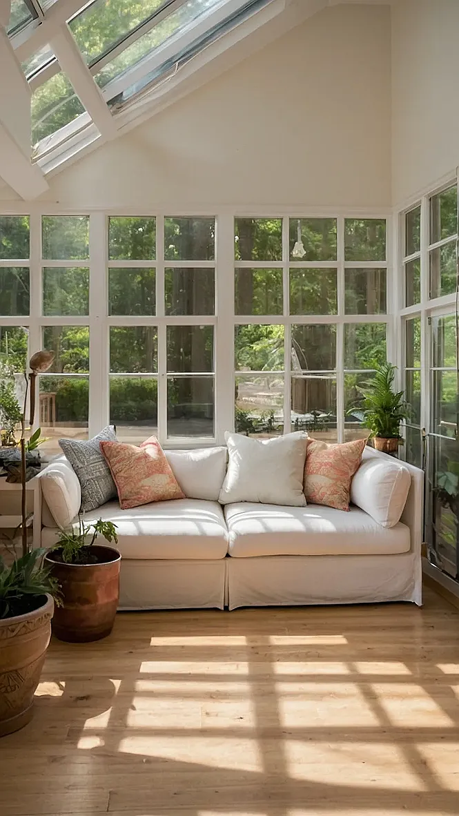 Cozy Farmhouse Sunroom
