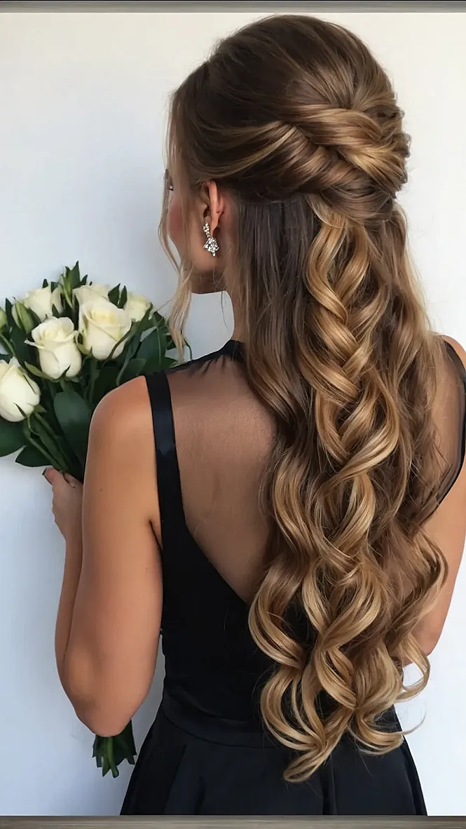 Prom Hair Win: Half Up Style