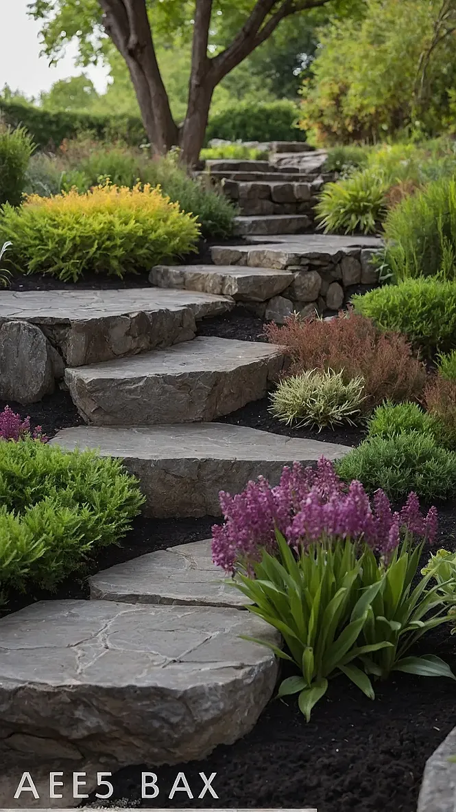Yard Transformation with Rocks