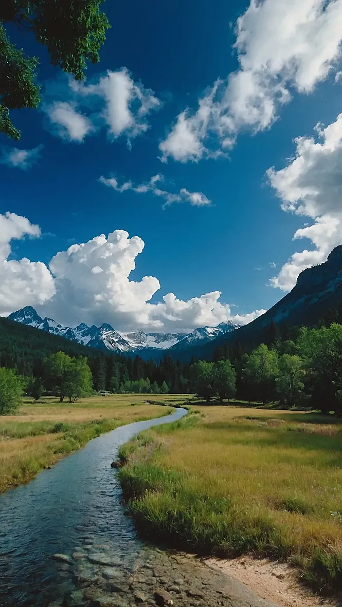 Fluffy Clouds, Magical Rivers