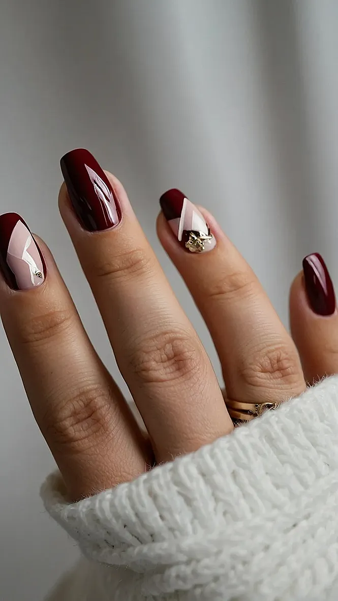Chic Wine Nails