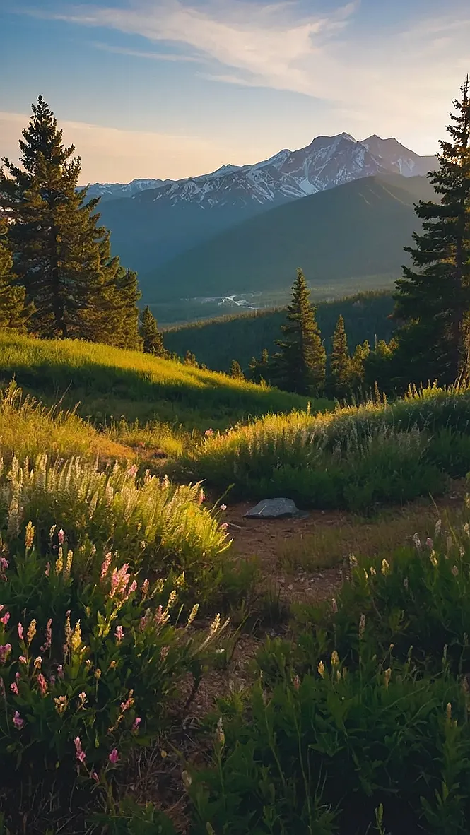 Mountaintop's Mystical Glow