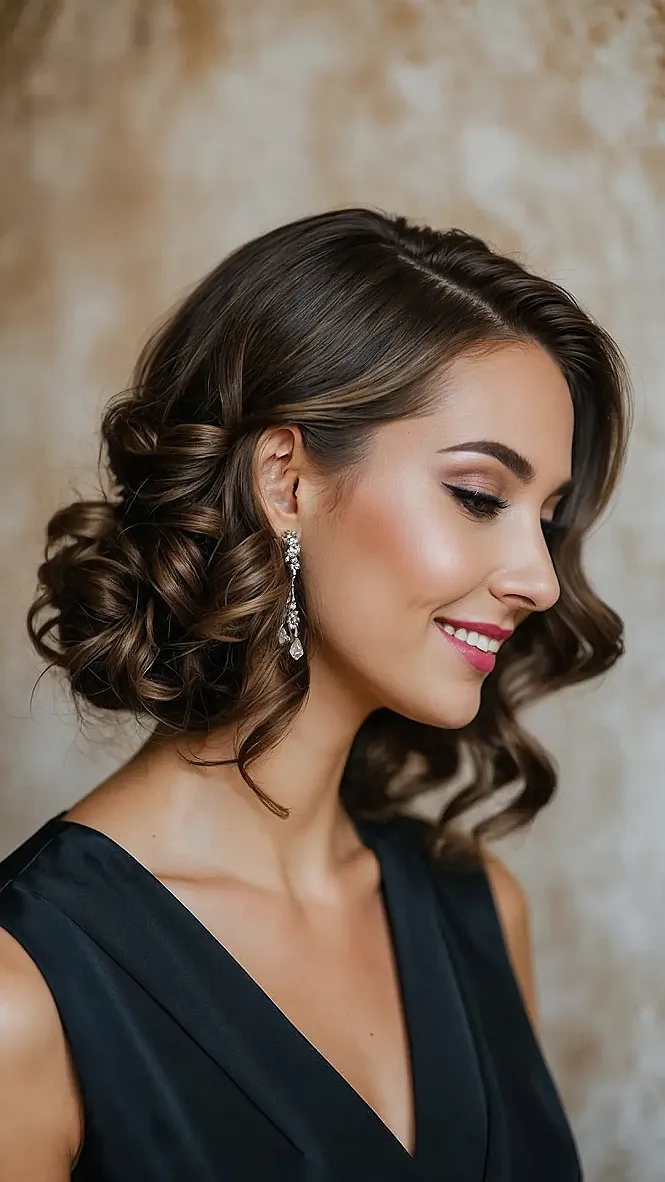 Mid-Length Magic: Bridesmaid Glam