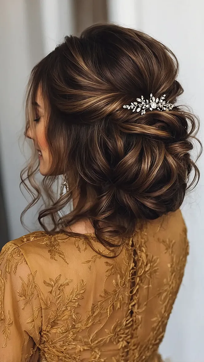 Effortless Elegance: Shoulder-Length Bridesmaids