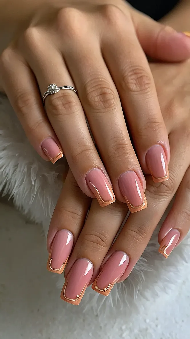 Shimmering Rain Nails