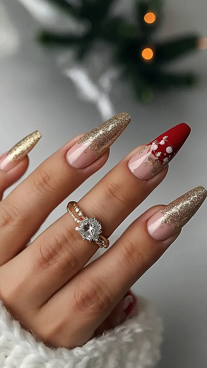 Crimson Christmas Flair