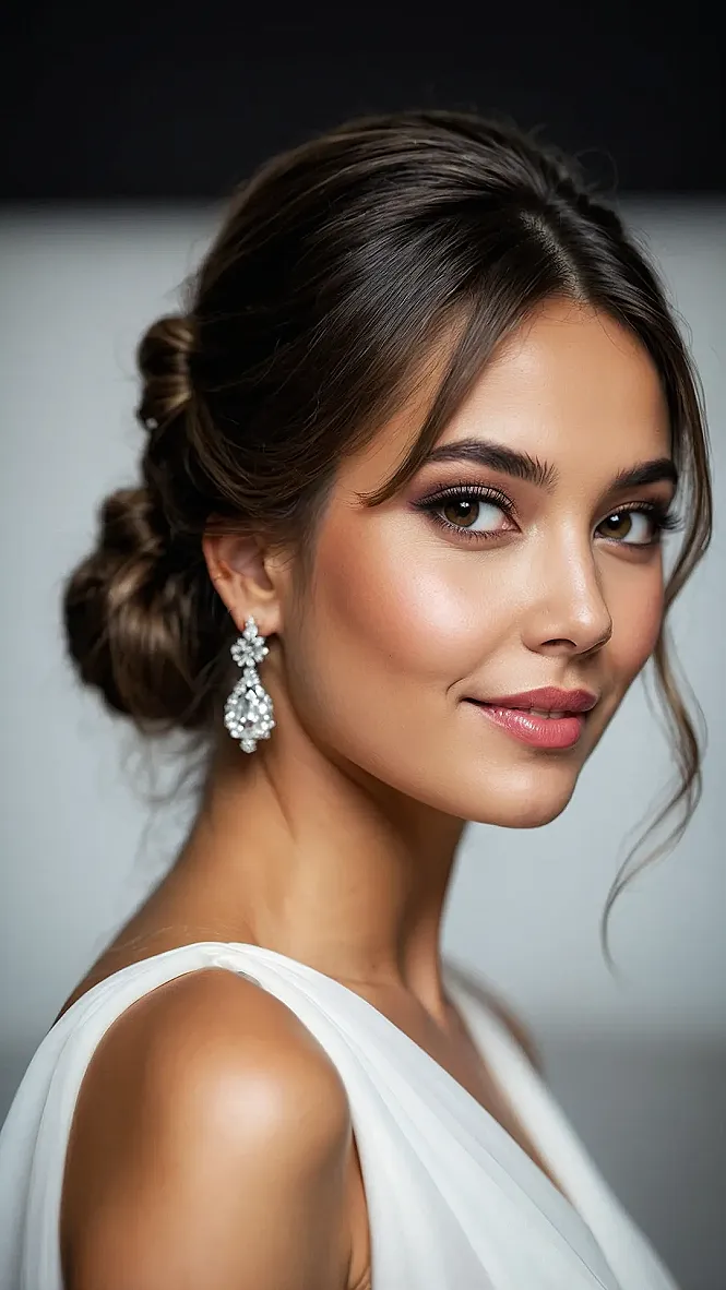 Radiant Bridal Bun Goals