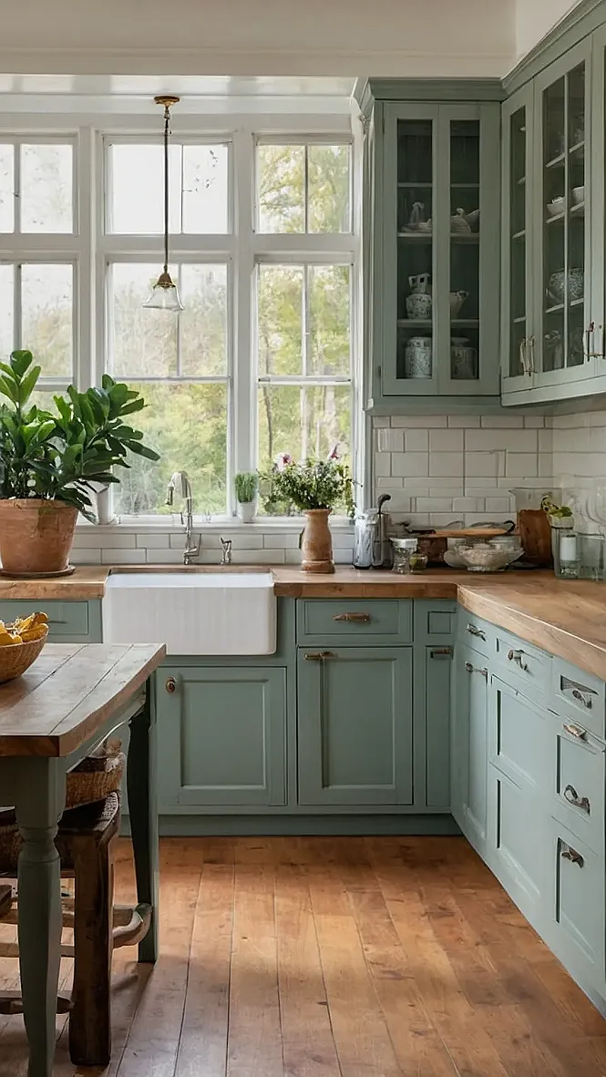 Kitchen Island Goals:  A Grey Kitchen Island That's Anything But Basic!