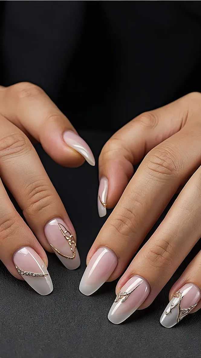 Mani with a French Twist