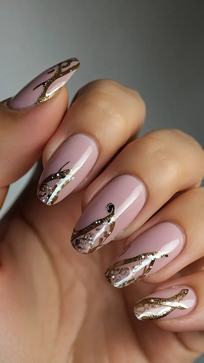 Winter Sparkle Nails