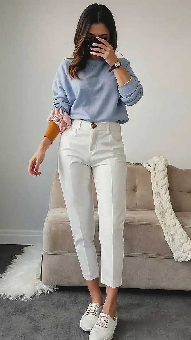 Casual Classy & Chic:  Sneakers & Sweaters: