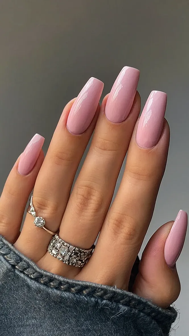 Pink Power Nails