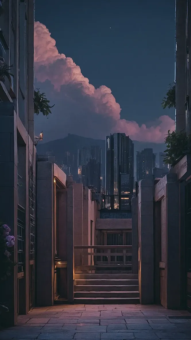 Cosmic Pine Dreamscape