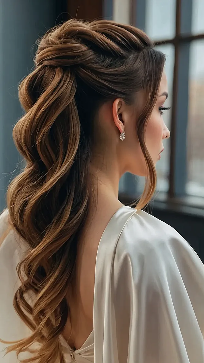 Glamorous Half-Up Styles